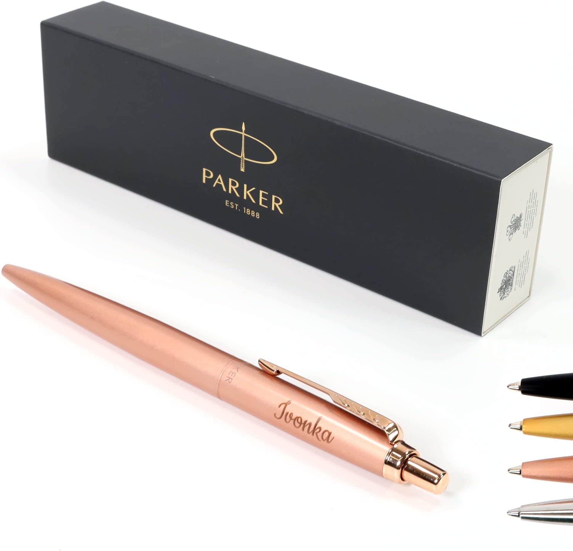 Penna Parker Jotter Penna A Sfera Parker Jotter Personalizzata Con Incisione - Clip Argento E Oro, Regalo Ideale Per Natale Penna Di Lusso Regalo Natale - Foto 6