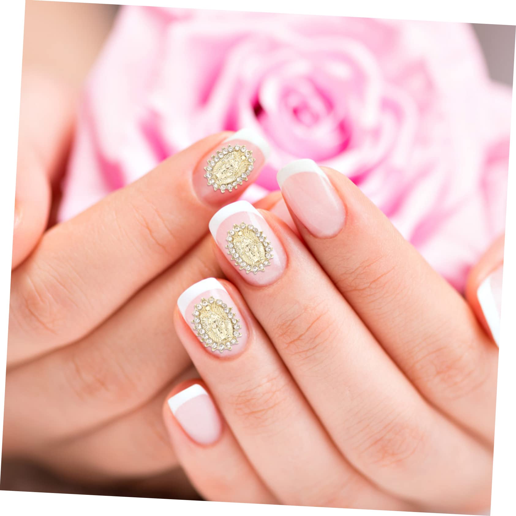 VALICLUD 5 Set Gioielli Con Diamanti Per Unghie Borchie Metalliche Per Unghie Decorazione Per Unghie Logorante Gemme Per Ciondoli Per Unghie Gemme Di Nail Art Lega D'oro 20 Pezzi * 5