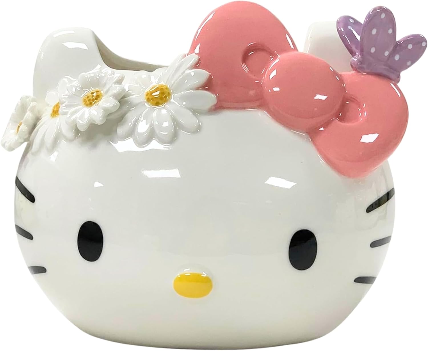 Hello Kitty Butterfly Figural Planter, 5.4" L x 4.4" W x 4.4" H Created by Blue Sky Clayworks
