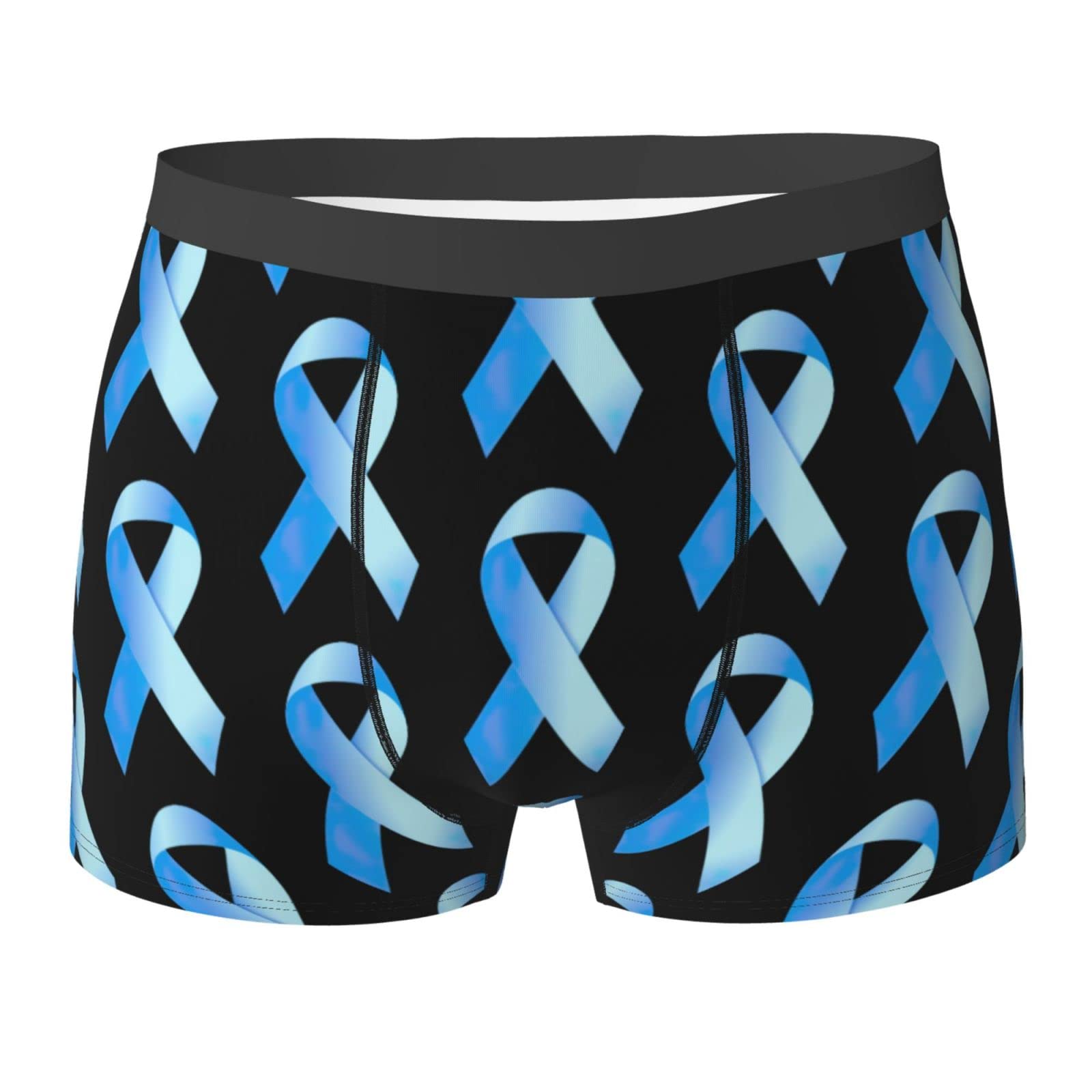 Aooedm Men's As Pic Prostate Cancer Awareness Day Underwear Breathable Boxer Briefs Soft Shorts Comfortable Printed Underwear