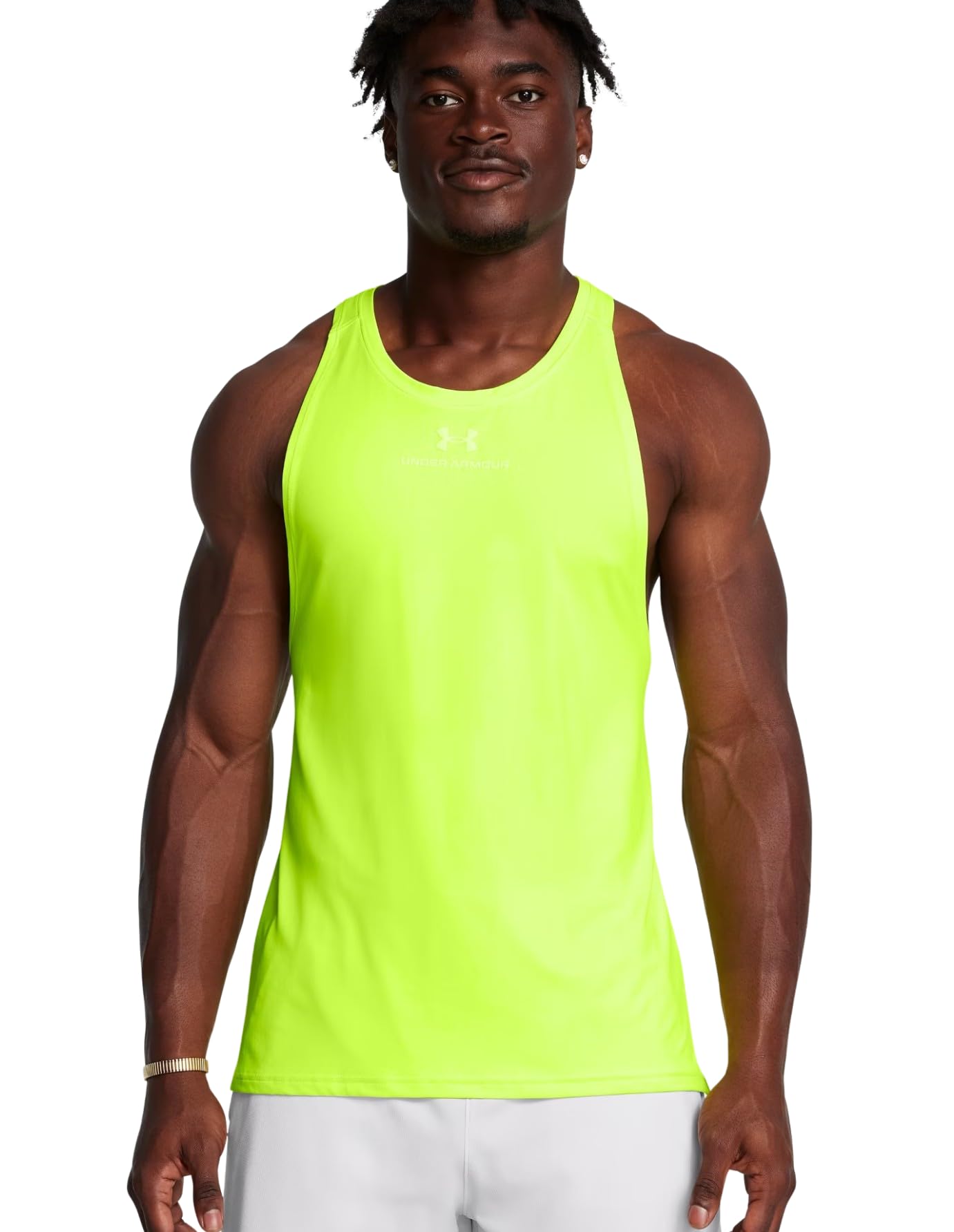 Under Armour Men's High Vis Yellow - 731 Ua Vanish Energy Tank, Large
