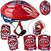 alles-meine.de GmbH 5 TLG. Set: - Sicherheitsset - Kinderhelm / Fahrradhelm - Spider-Man - Gr. 52 - 56 - Circa 3 bis 15 Jahre - Größen verstellbar / mitwachsend - TÜV geprüft - H..