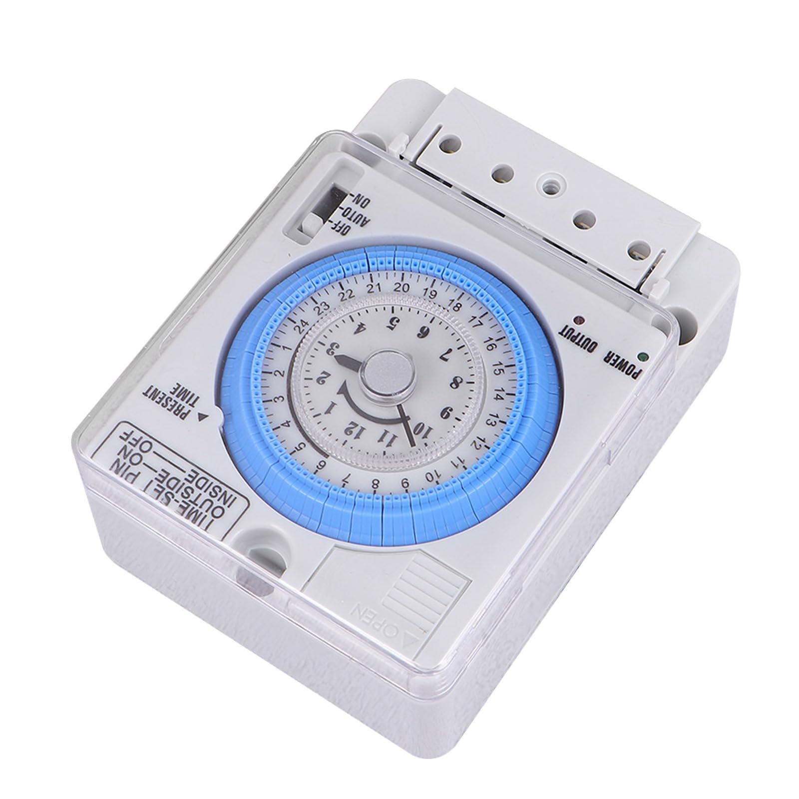 LALAFINA Temporizador Mecánico de Cocina Multifuncional 48vac/DC, Interruptor Temporizador de Conmutación Preciso y Portátil para Control Hornear y Cocinar, Uso Doméstico E Industrial