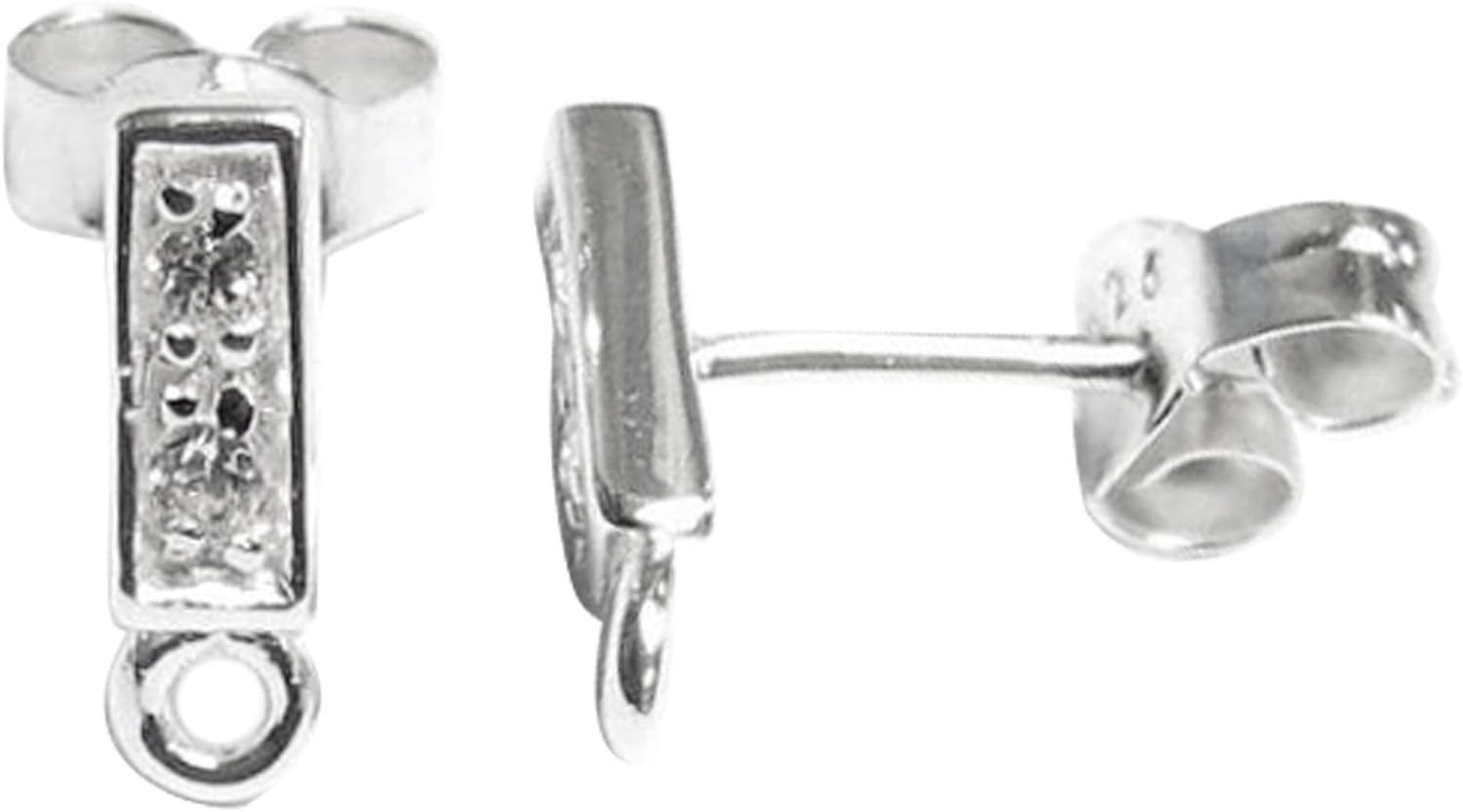 Dreambell 1 Pair (2 Pcs) Sterling Silver Stud Earring Posts