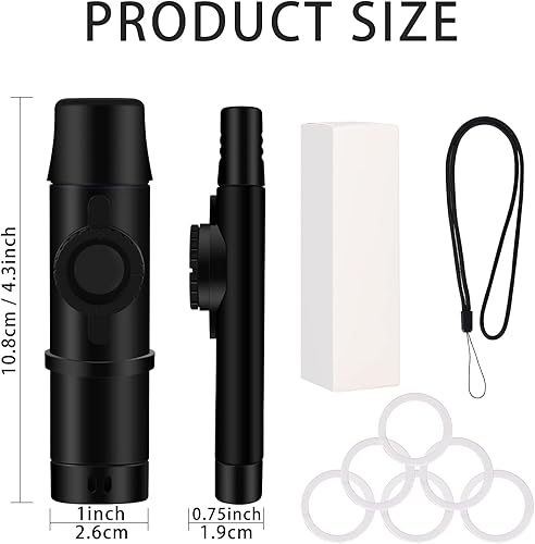 Miniatura 6 de RANMING Kazoo con 6 cañas adicionales cada una, instrumentos musicales coloridos para aulas, fiestas y principiantes, actividad de grupo divertida,