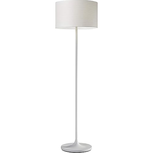Adesso 6237-02 Oslo Floor Lamp – Corrosion Resistant, Scratch Proof, White Matte Finish Lighting Equipment with Metal Body. Tools & Home Improvement,Matte White