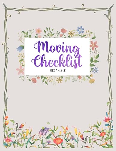 Moving Checklist Organizer: Moving Checklist Planner (8.5” x 11” -