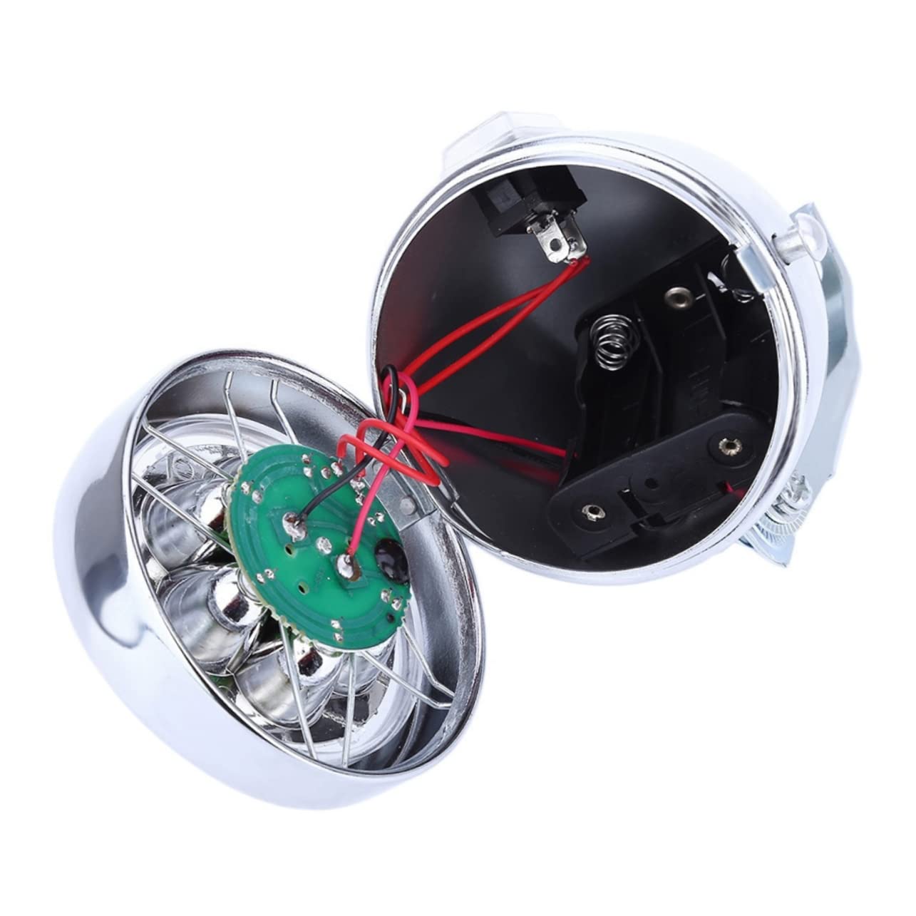 ifundom Vintage LED Front Light for Mountain Bikes Bicycle Headlight with Retro Design for Evening Cycling and Outdoor Activities Silver