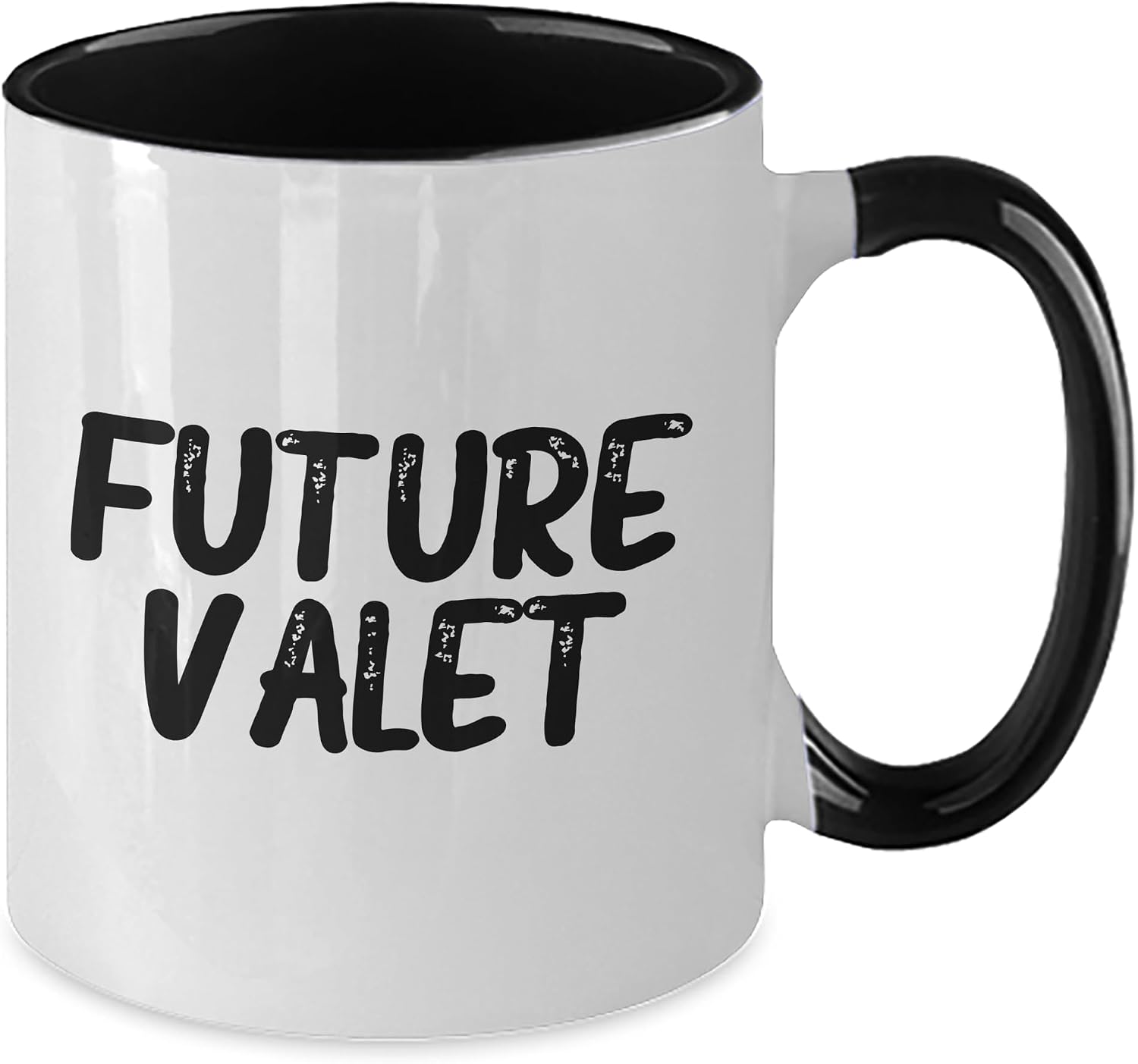 Future Valet Valet Gifts from Men to Future Valet, Two Tone Coffee Mug, Funny Quote, Christmas Unique Gifts