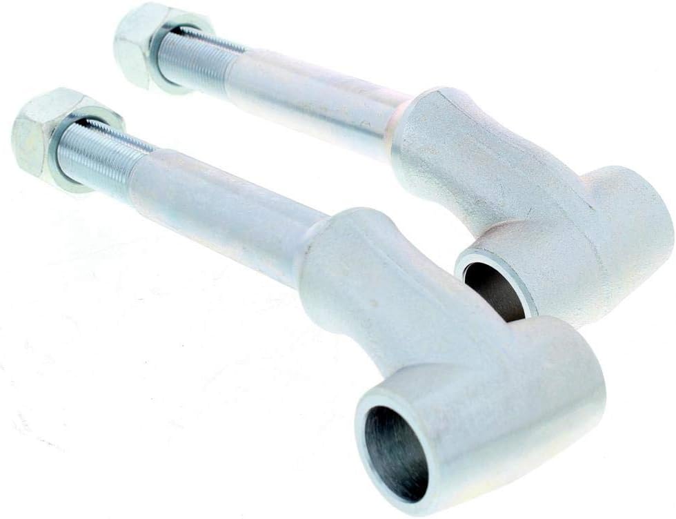 Speedway Motors Front Solid Axle Leaf Spring Perch Pair Plain Forged 4140 Steel Extra-Long with Lower Shock Mount, Front Ends 1-3/4 Inch Spring, Compatible with 1928-1934 Fords
