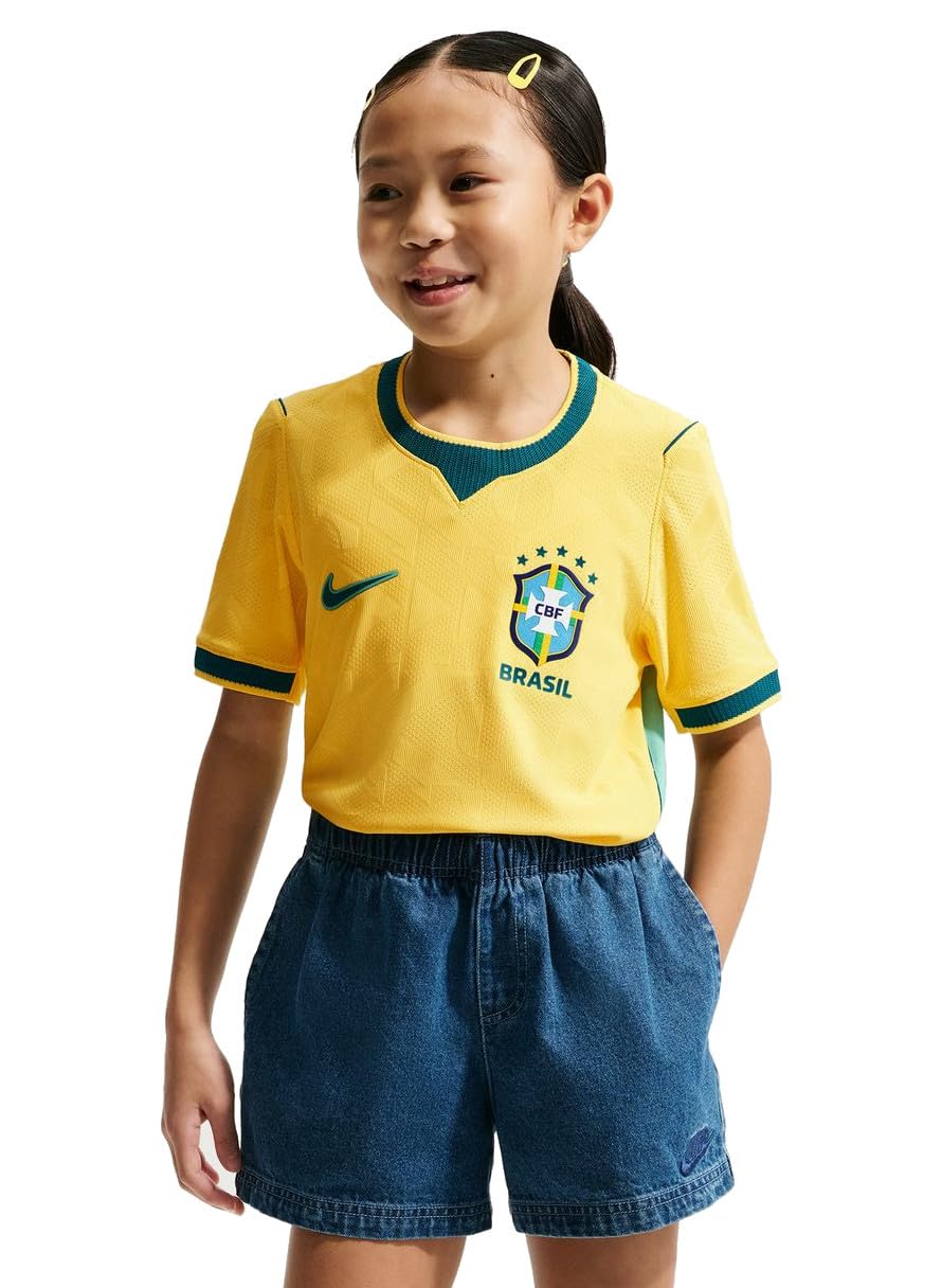 Nike Brasilien 2026 Heimspiel Nike Aero-fit Authentic Fußballtrikot Für Ältere Kinder Camiseta de fútbol Unisex niños