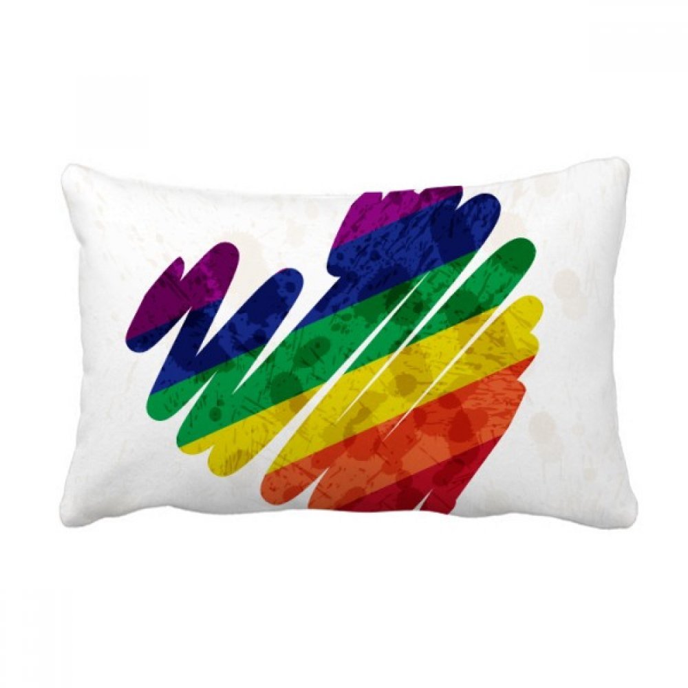 Coussin LGBT arc-en-cœur, l'idée cadeau parfaite pour le canapé