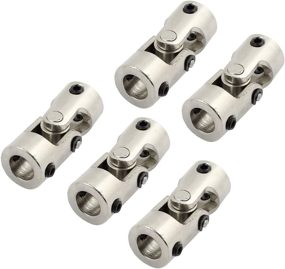 Aexit 8.0mm to 8.0mm Inner Dia Rotatable Universal Metal U Joint Coupler 5pcs (6ff21bc92beb7f3741e249c49b80ebcd)