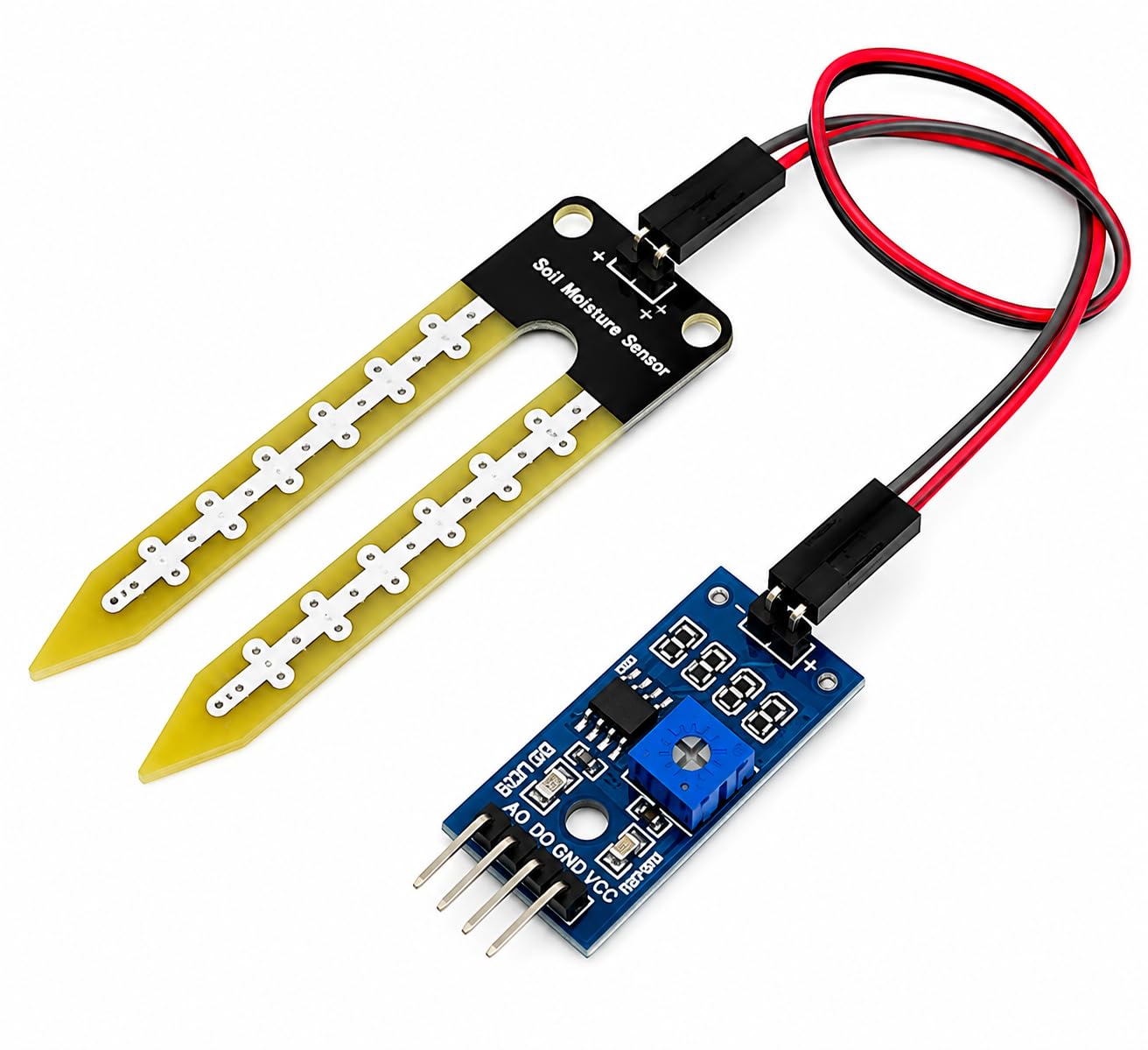 Soil Moisture Sensor with Digital Output, Soil Hygrometer Humidity Detection Module for Arduno, Smart Irrigation, Plant Water Monitoring and DIY Electronics Projects (Pack of 1)-image-38