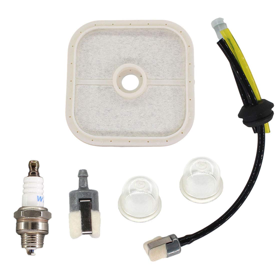 USPEEDA Air Fuel Filter Tune Up Kit for Echo 90107 BRD-280 ES-255 HCA-266 PAS-266 PE-266 SHC-266 PB-251 SRM-266 SRM-280 PB-251 PB-255 PB265 T282 T282X # A226000350