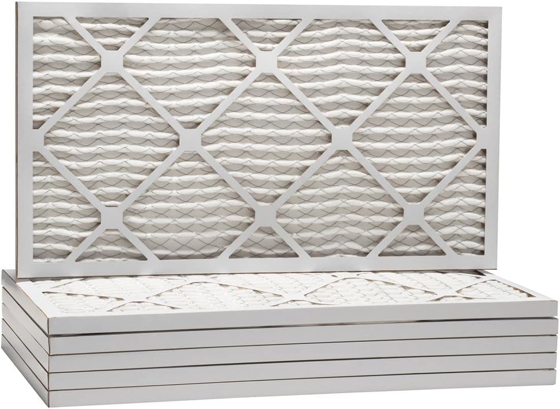 Tier1 16x25x1 Merv 11 Pleated Air/Furnace Filter - 6 Pack (Actual Size: 15-1/2" x 24-1/2" x 3/4")