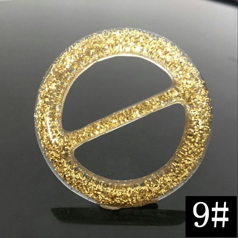 3/6 Boucles De Ceinture En Bois Forme Lune - 55mm - Pour Vêtements, Sacs, Accessoires