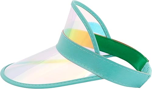 Miniatura 80 de Surkat Viseras solares transparentes de plástico con protección UV, sombrero para la cabeza, sombrero para golf, tenis, playa, ciclismo 1 paquete