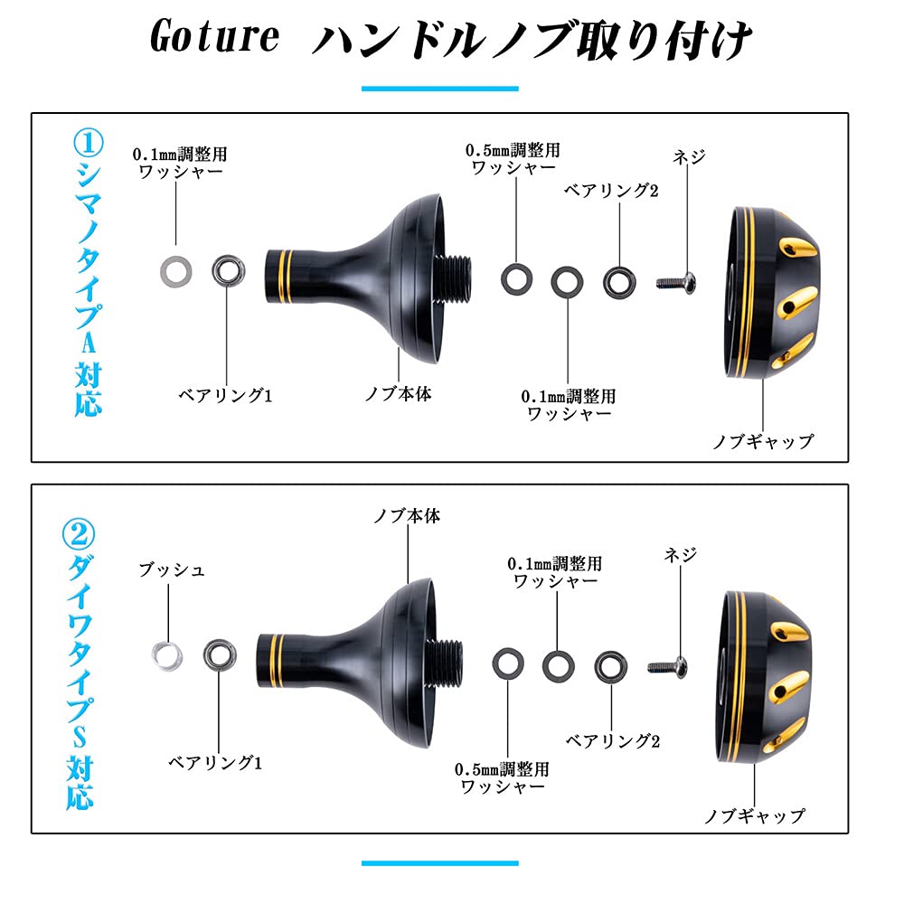 超軽量ベイトリール用カーボンハンドル パワーハンドルノブ セット オーロラ HEIGHTEN 90mm リール ハンドル 20mm カーボンノブ搭載 シマノ