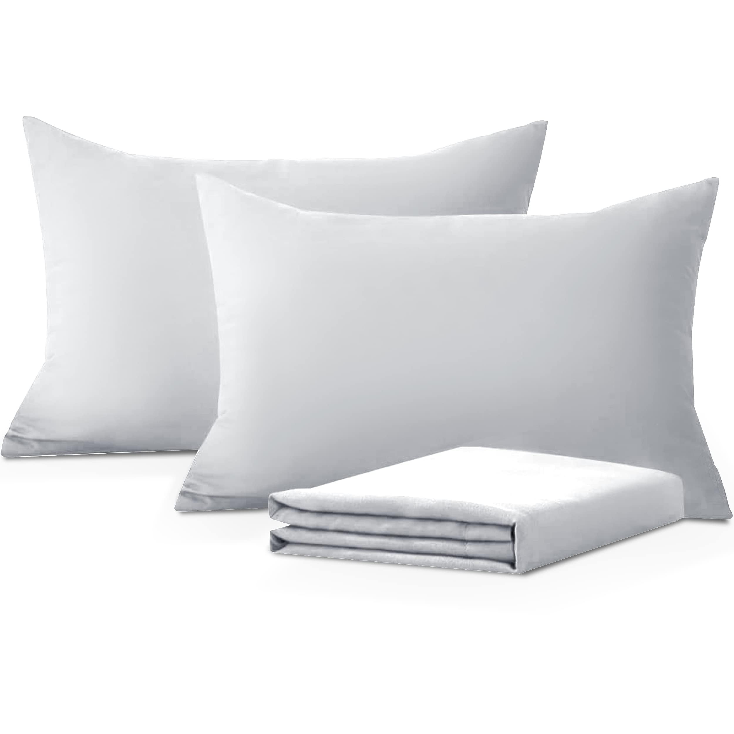 Moonlight BeddingPillow Cases 4 Pack – Silver Pillowcases Envelope Closure Super Soft Brushed Microfiber Standard House Wife Pillow Covers, (50 X 75 CM)OEKO-TEX STANDARD 100