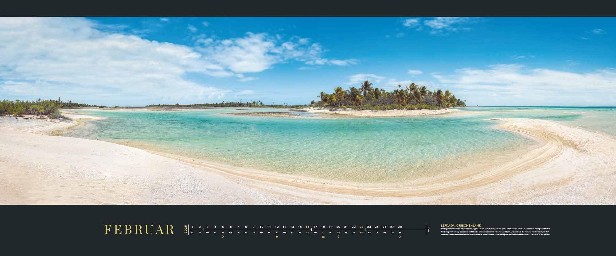 GEO Panorama: marina 2025 – Calendario panoramico – Calendario da parete – Grande formato – 120 x 50 cm
