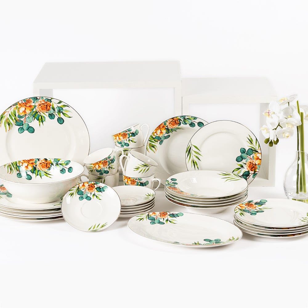 homes r us هومز أر أسG enesa 32-Piece Dinne Set, Multicolou