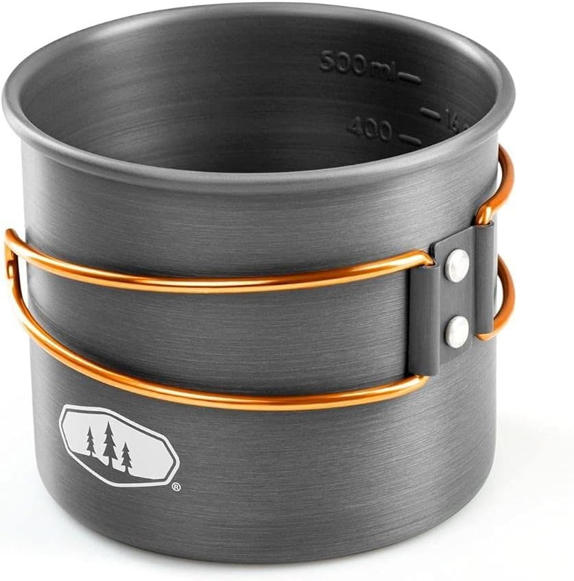 GSI Outdoors Halulite Bottle Cup I Lightweight Cup & Travel Food Canister with Foldable Handles for Camping and Backpacking- 20 oz