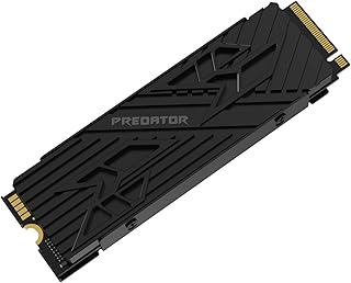Acer Predator GM7000 Heatsink Model M.2 SSD 2TB PS5/PS5 Pro Certified with DRAM Cache NVMe1.4 2280 PCIe Gen4x4 Ultra Fast (Max Read: 7400MB/s Max Write: 6700MB/s) Internal SSD Heavy Duty 3D NAND TLC 5