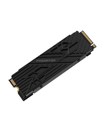 Acer Predator GM7000 Heatsink 4TB SSD, PCIe Gen4x4 NVMe M.2 SSD with DRAM Cache, Up to 7400 MB/s, PCIe 4.0 Internal Gaming Solid State Drive for PS5 Storage Expansion