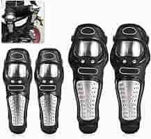Amazon | 【4点セット】 バイクプロテクター 強力ステンレス 膝