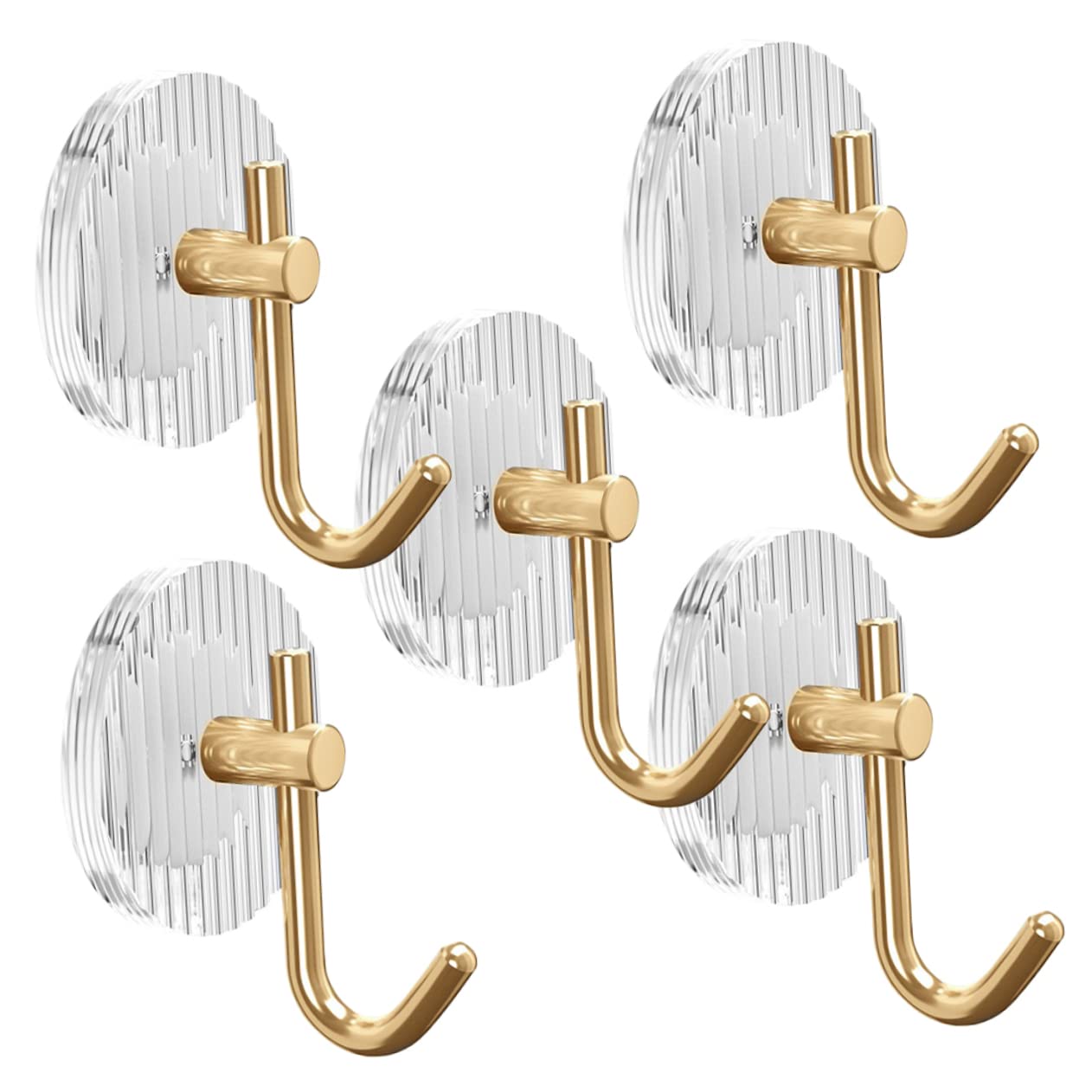 Ciieeo 3 Ensembles Crochets Adhésifs Muraux Crochets Autocollants Pour Serviettes Manteaux Et Outils Capacité De Charge Pour Salle De Bain Et Cuisine 5 Pièces * 3