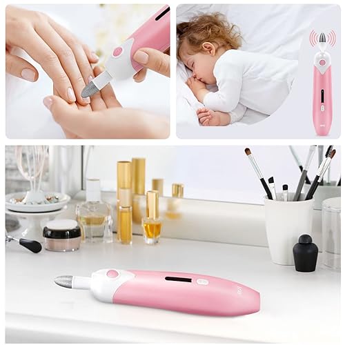Miniatura 5 de IMVII Kit profesional de manicura y pedicura de 5 velocidades, juego de lima de uñas eléctrica, máquina de taladro eléctrico de uñas, herramienta de