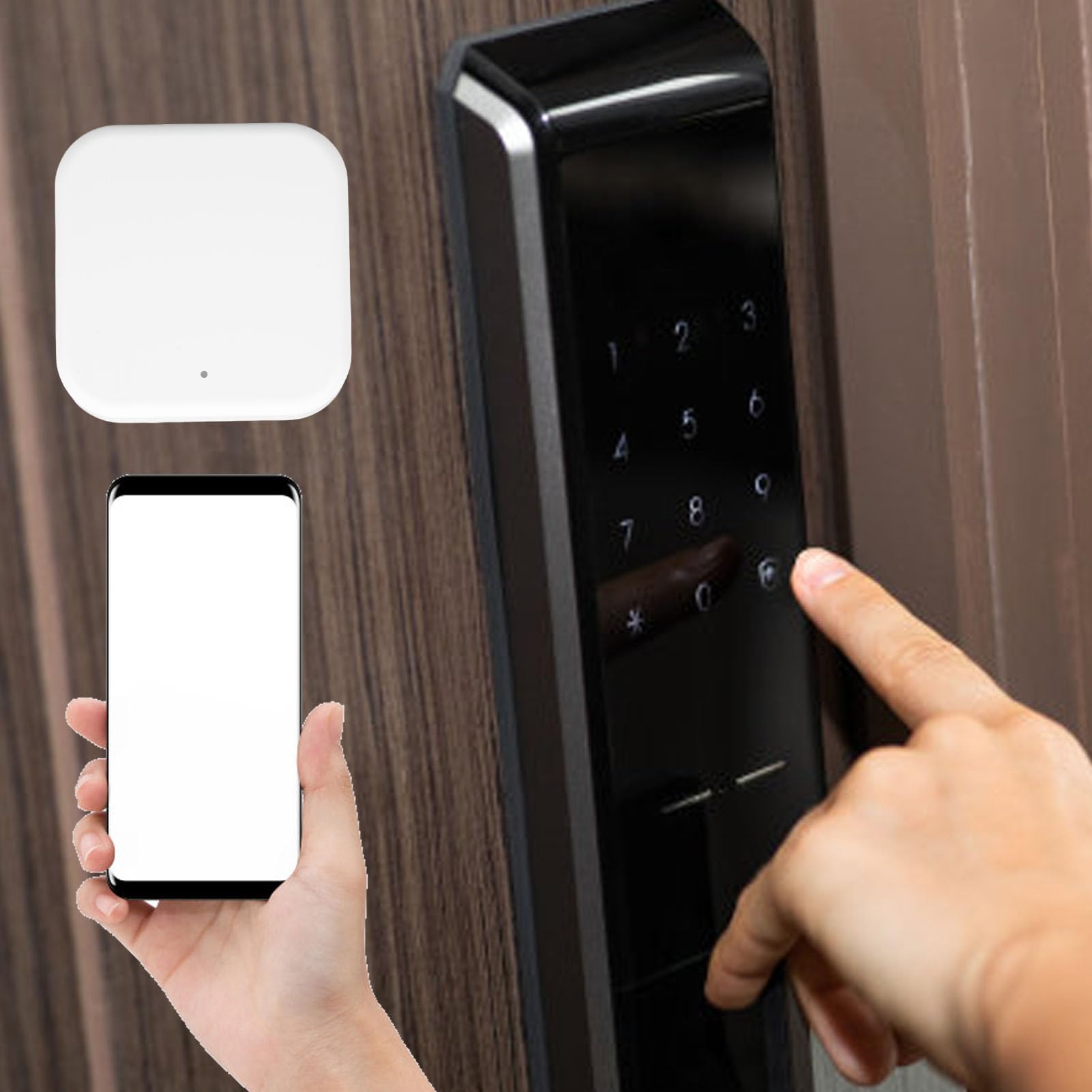 Sxhlseller Gateway Smart Home con Molteplici Opzioni di Connessione, Sicurezza dei Dati e Controllo Smart Home, per Serrature D'ingresso e Altoparlanti, Materiale ABS