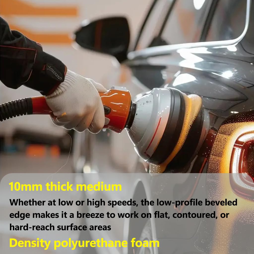 Generic 160Pcs 5-Inch Alumina Sanding Disc & 11Pcs Suit 5"" Buffing Polishing Pads - Sander Attachment Disc for Polishing and Grinding, Car Polishing, Waxing, and Cleaning，Woodworking Tasks （171Pcs）