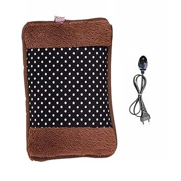 Fluent Electric Hot Water Bag with Auto Power Cut-Off for pain relief in injury Warm Bag (Velvet)