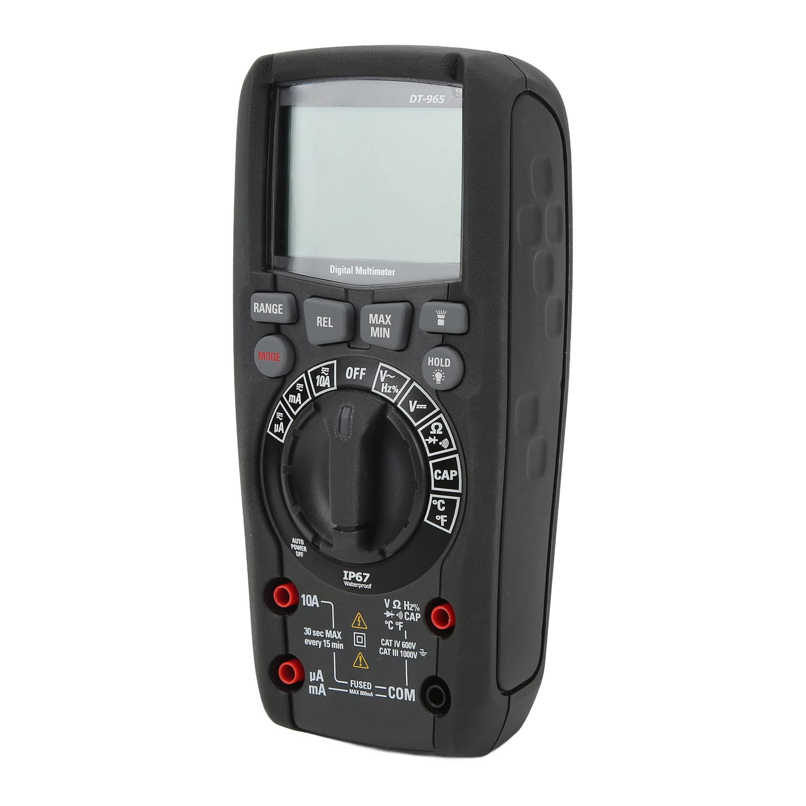 Yctze ?965 Hochgenaues Multimeter – Multifunktionales True-RMS-Digitalmessgerät für Industrie und Außenbereich, Leicht mit Großem Display