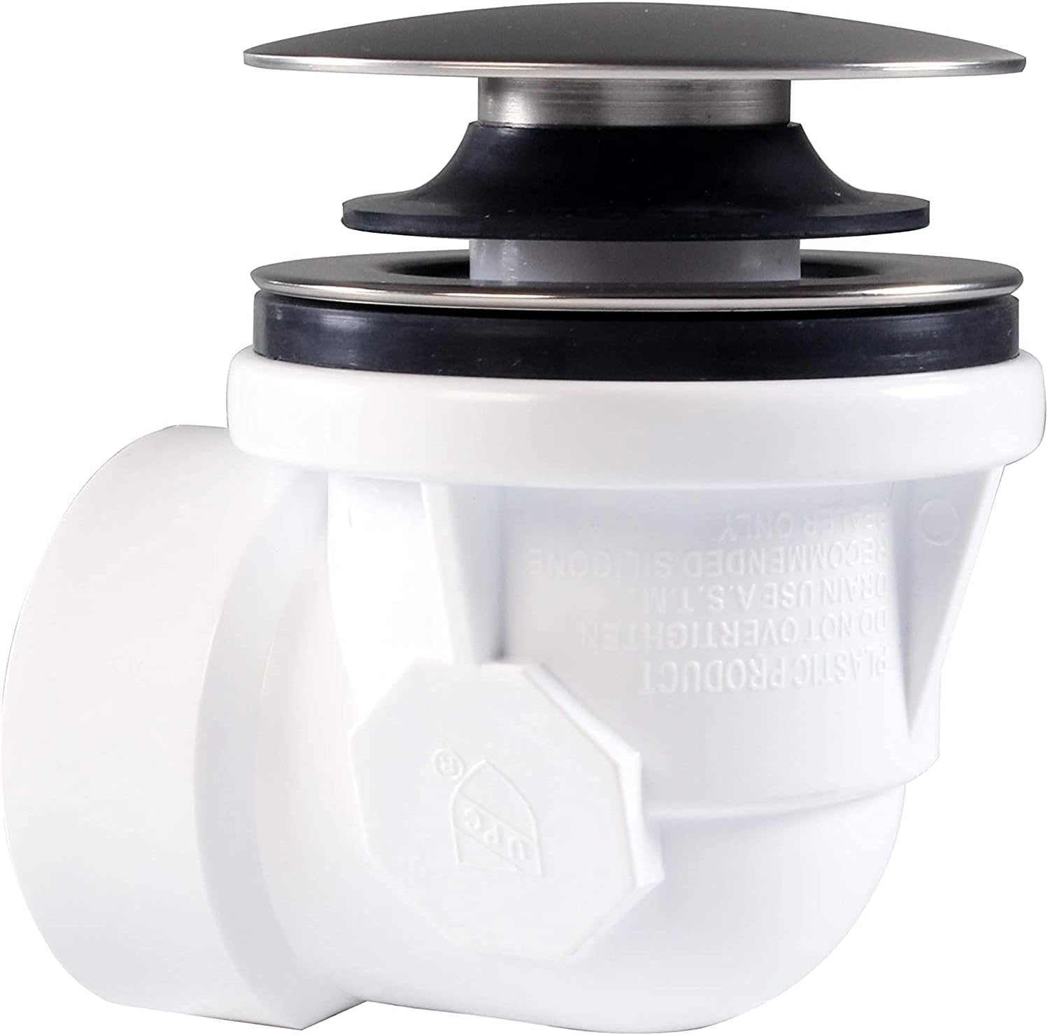 Westbrass Mushroom Tip Toe 1-1/2" NPSM Coarse Thread Bath Drain, Matte Black, D398R-62, 1-Pack - Sink And Drain Equipment - 