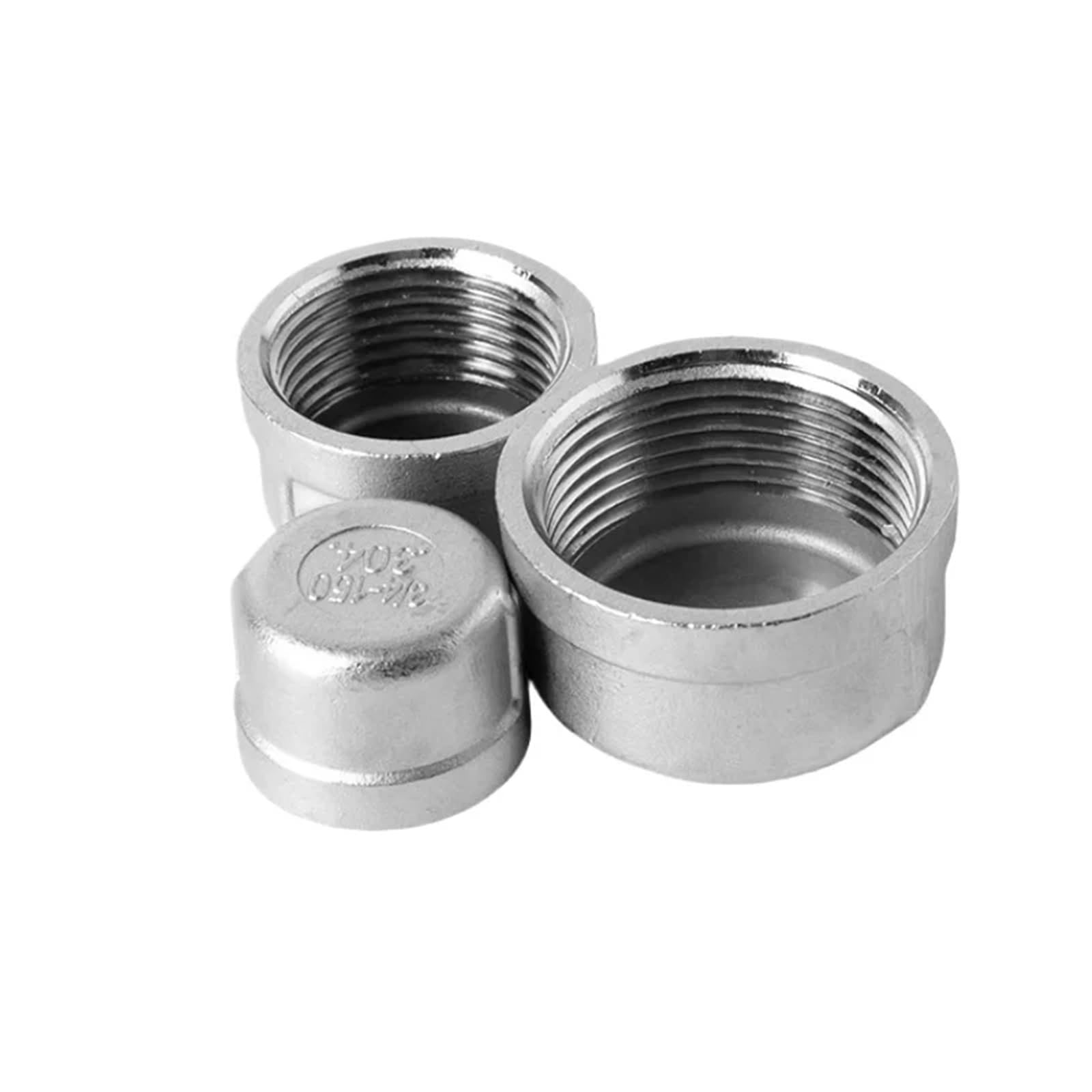 Conector hembra de acero inoxidable 201/304/316 de 1/8", 1/4", 3/8", 1/2" y 4" for tuberías de agua y gas 225(SS201,BSPT_1-1/4")