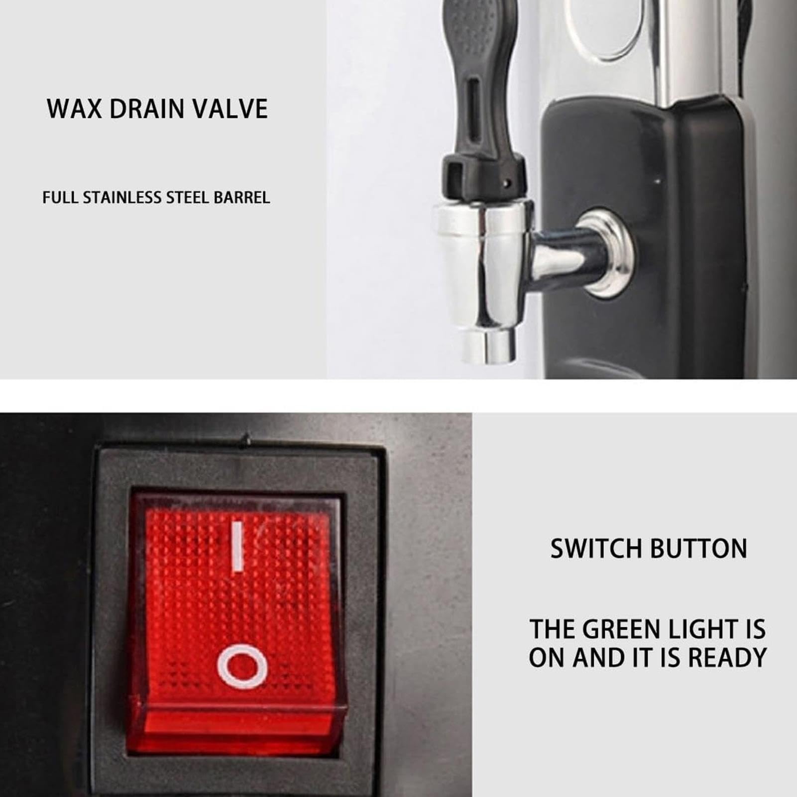 Fusor Cera Eléctrico,Revestimiento Acero Inoxidable,For Fabricación Velas