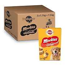 Pedigree Markies – Biscotti per cani, aroma tuetano, confezione da 5 x 1,5 kg
