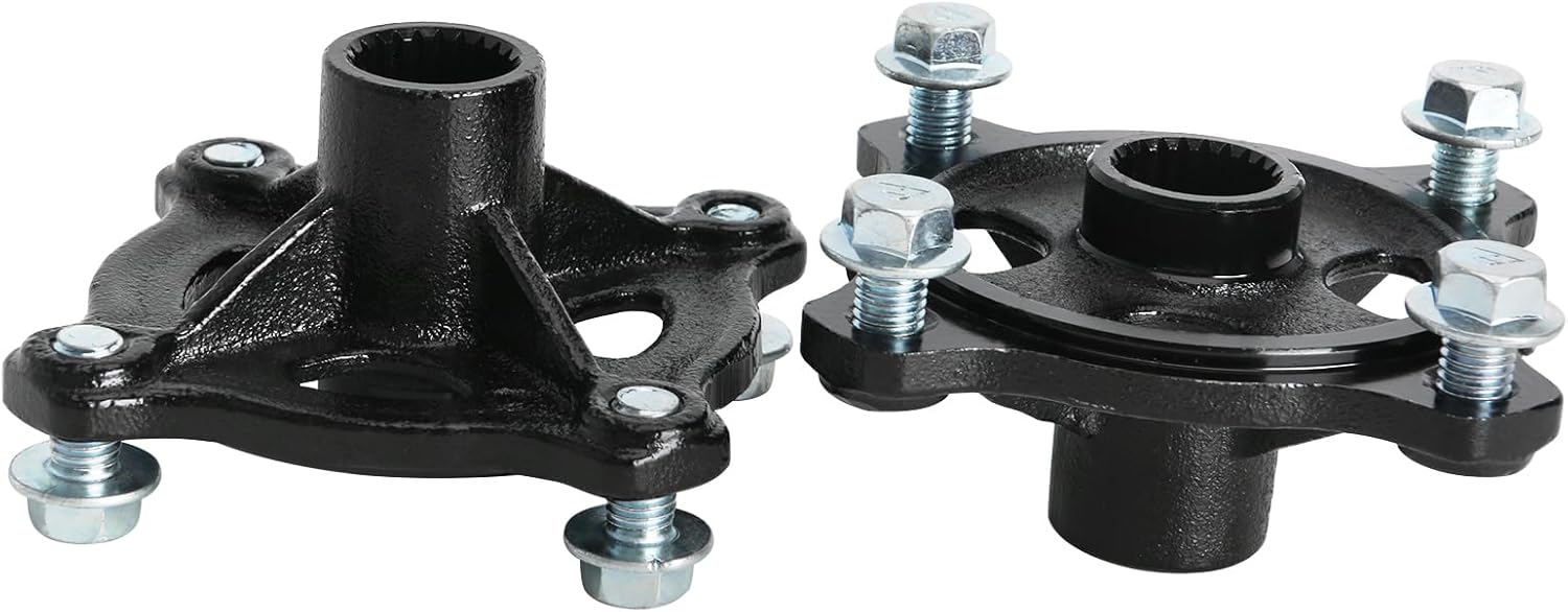 23x11-10 Tires and Rims 23x11x10 10" ATV Tire and Wheel Assembly 4 Bolts & 23T 4 Stud Rear Axle Wheel Hubs for ATV UTV Go Kart Garden Tractor Lawn Mower Quad Bike Golf Cart Snowblower