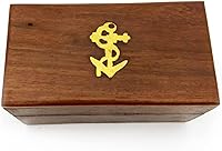 Vista 4 de Explore, Handheld Brass Pirate Navigation Telescopio con caja de madera, 6", Brass