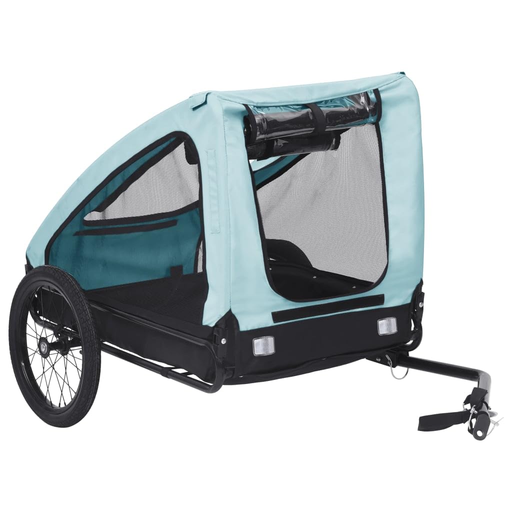 Homgoday Remolque de bicicleta para mascotas, amarillo y negro