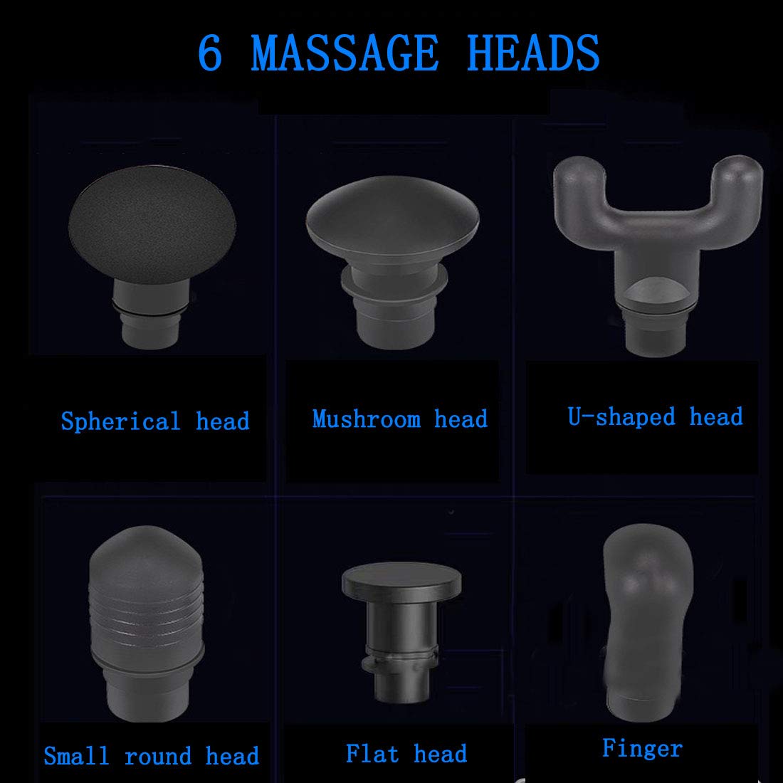 Rilassamento Muscolare Massaggio Gun Sport Terapia Massager del Corpo di Perdita di Peso Pain Relief Portable Dimagrante Massaggiatore 6 Fascia,Silver