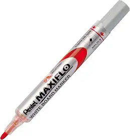 Pentel Marcador Para Quadro Branco MAXIFLO Ponta Fina 4.0mm Vermelha MWL5S-B