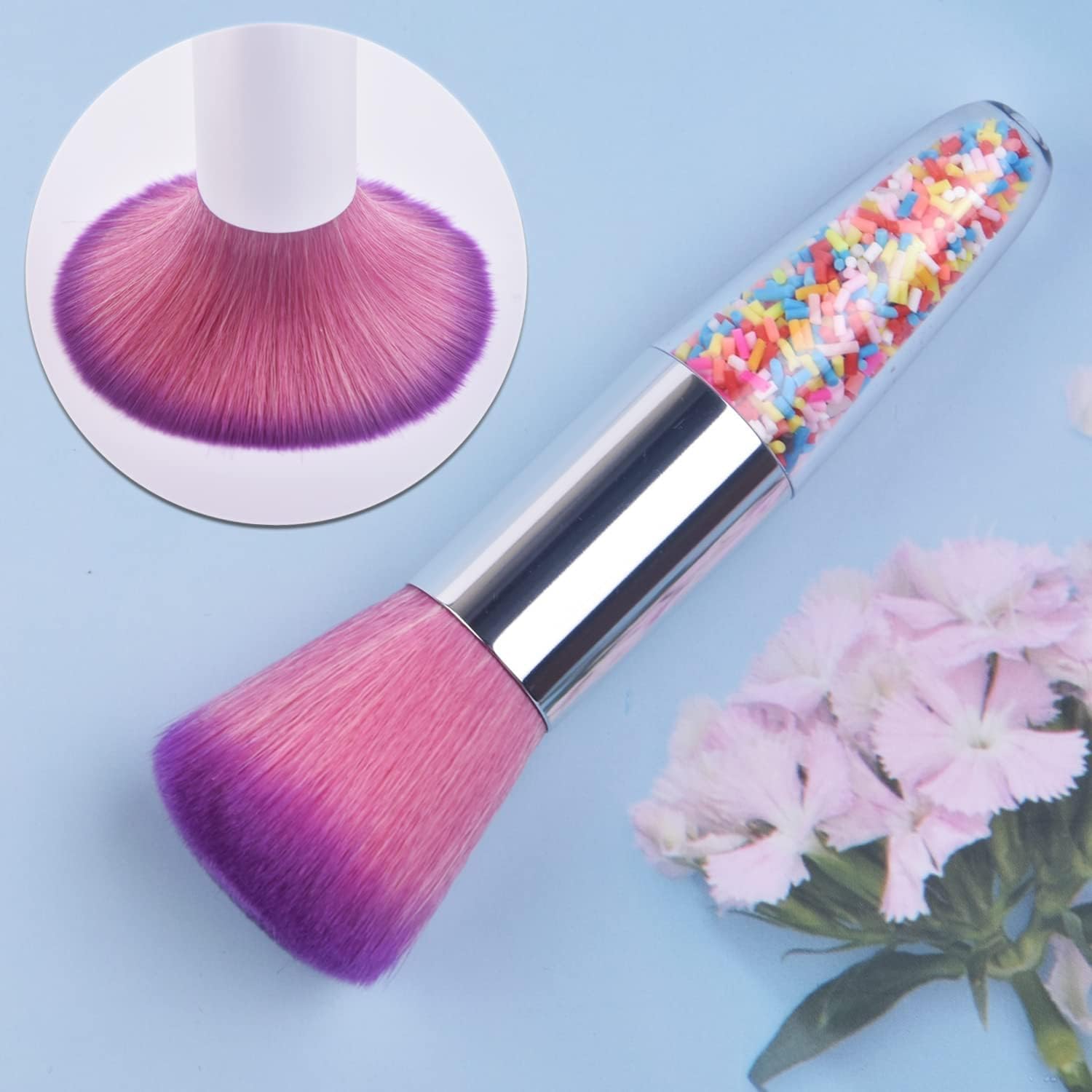 Makeup Blush Brush for Cheeks, Travel Size Face Powder, Fluffy Foundation, Kabuki Brush for Mineral Powder, Contouring, Cream or Liquid Cosmetics 2