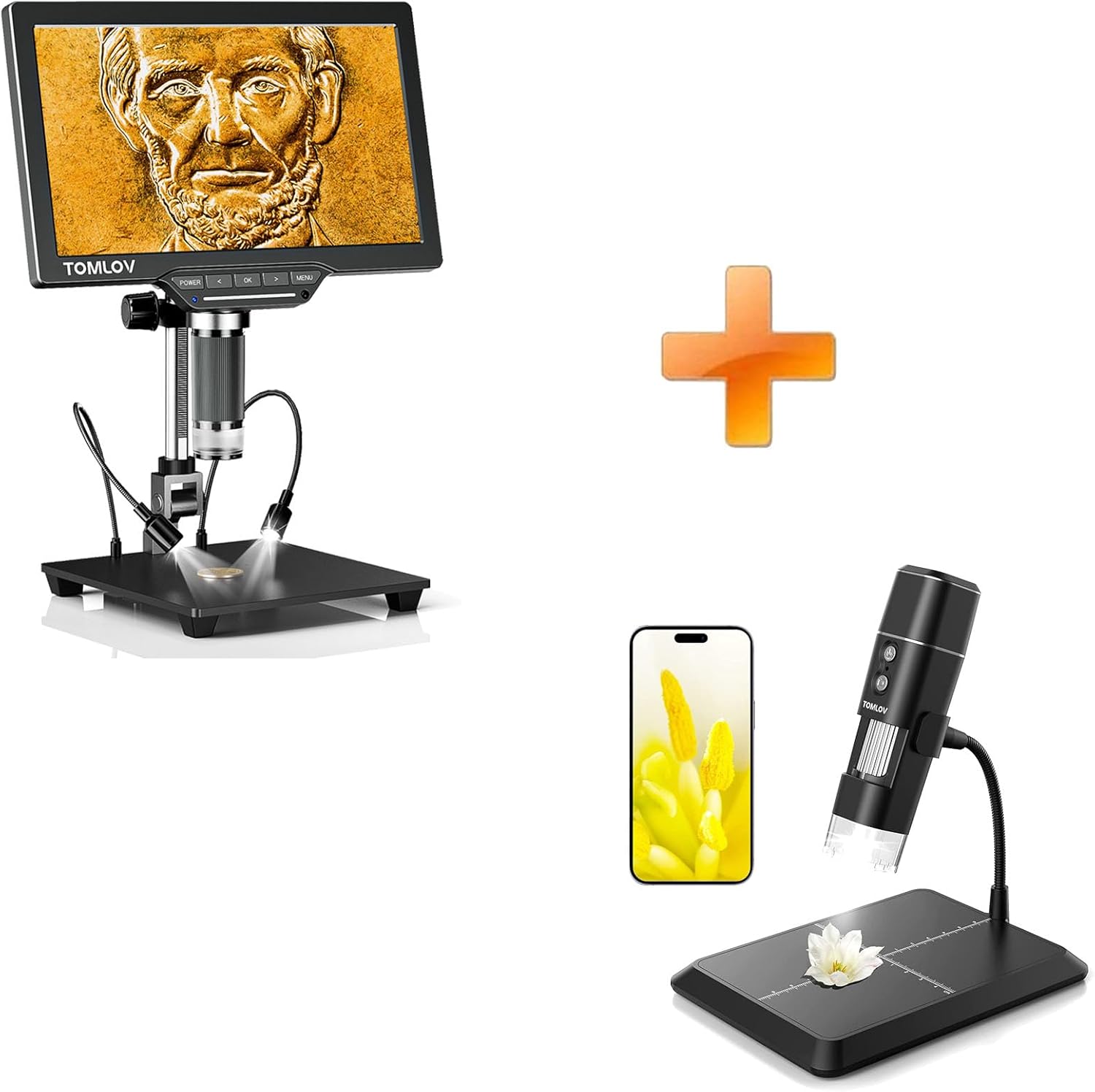 TOMLOV DM1 Wireless Digital Microscope, WiFi Portable