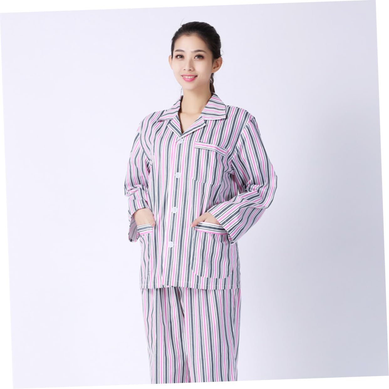VALICLUD 2 Set Camicie da Notte di Cotone Paziente Vestito per Ospedale USA E Getta Paziente Veste Uomini Pigiami Ospedale Vestiti Infermiera Scrub Camice Perdere