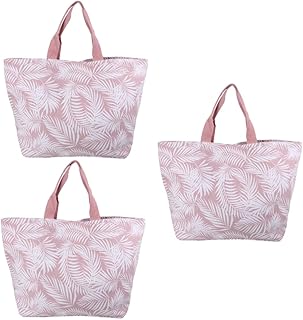 3 Peças Bolsa De Praia Feminina Sacolas Bolsas Para Mulheres Sacola De Praia Sacola De Viagem Bolsa De Mão Para Mulheres Bolsa De Praia De Lona Bolsas Para Compras Bolsa De Ombro