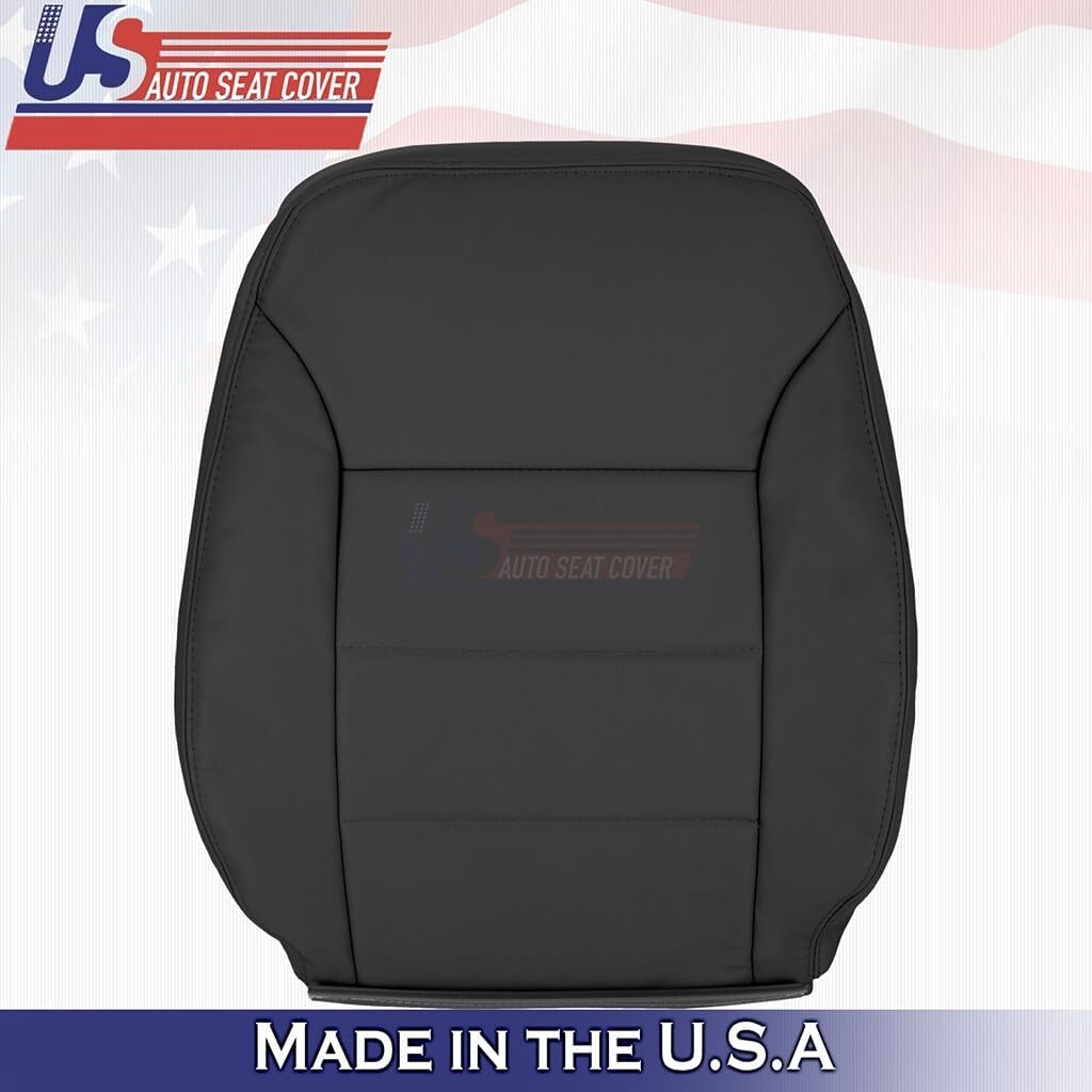 1999 to 2004 fits Volkswagen Jetta Driver Bottom & Top Leather Seat Cover Black